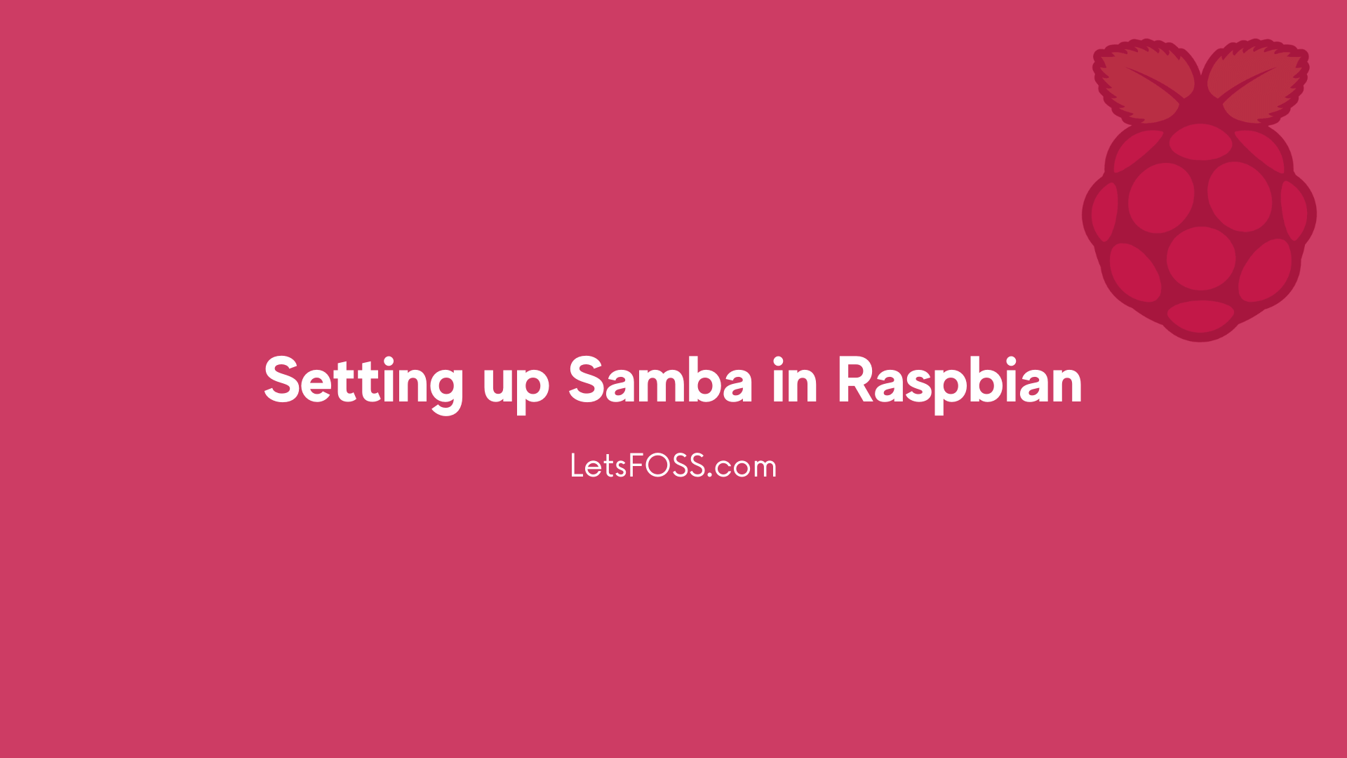 Setting up Samba in Raspbian